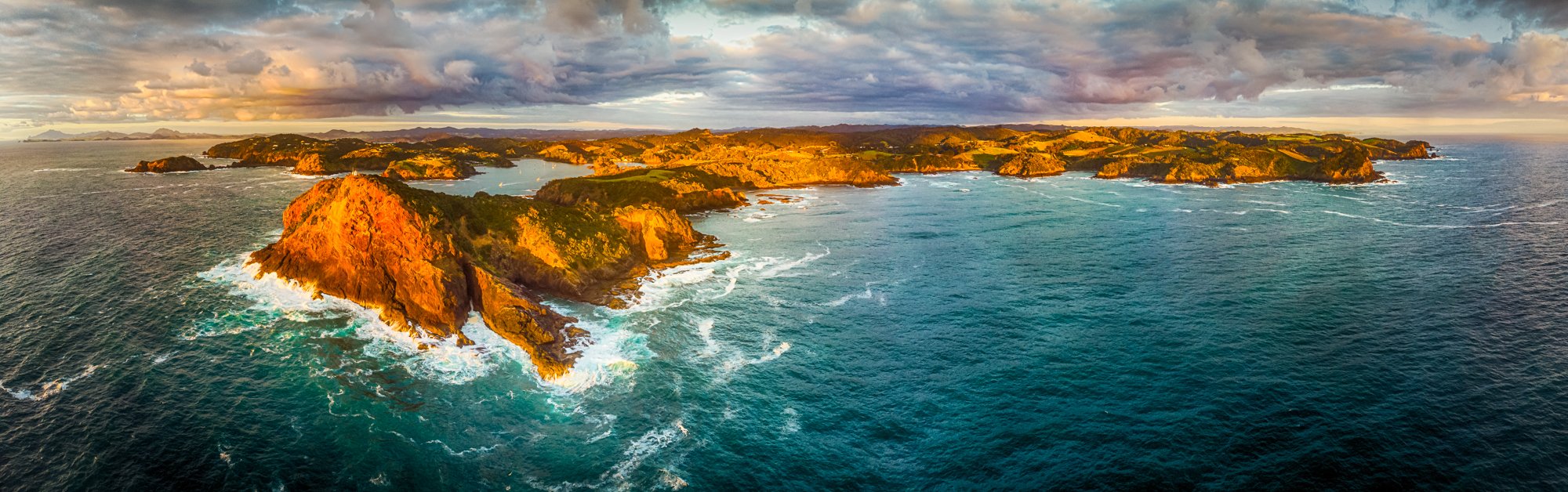 Quality fine art print of Tutukaka from the air